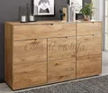 Kommode 3 türig GOSE 149x91x40cm Wildeiche massiv natur geölt Sideboard Anrichte