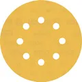 Bosch 50x EXPERT C470 Schleifblatt mit 8 Löchern (für Farbe auf Holz, Hartholz, Ø 125 mm, Körnung 400, Professional Zubehör Exzenterschleifer, Schwingschleifer)