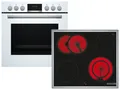 Bosch HND411LW63 Set Einbauherd HEA513BW3 + Glaskeramikkochfeld NKN645GA2E