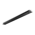 Baldachin LINEAR STANDARD, eckig, 88cm, 3-fach, Überstand-Blende, schwarz