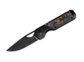 Kizer Mini Militaw M390 Titanium Carbon 80's Taschenmesser EDC Clip Ki3634SA1