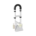 flexilife Premium Aluminium Badewannen-Einstiegshilfe, bis 130 kg belastbar, individuell anpassbar, weiß