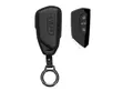 kwmobile Schlüsseltasche Hülle für VW Golf 8 3-Tasten Autoschlüssel (1-tlg), Premium Leder Autoschlüssel Schlüssel Tasche