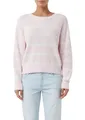 Comma Gestreifter Strickpullover im Relaxed Fit