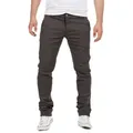 Yazubi Chinohose Herren Chino Dustin in vorgewaschener Optik grau 31
