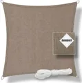 bonsport Sonnensegel Sonnensegel Quadrat, HDPE, (Quadrat 2x2m Taupe), HDPE