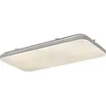 Rabalux 3410 Deckenleuchte Oscar, 36W, 4000K, 2520lm, silber-weiß, quadratisch, neutralweiß, 63,5cm - Silber