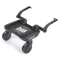 Lascal BuggyBoard Mini, Kinderbuggy Trittbrett mit Stehfläche, Kinderwagen Zubehör für Kinder von 2-6 Jahren (22 kg), kompatibel mit fast jedem Buggy und Kinderwagen, schwarz