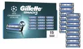 Gillette Mach3 Ersatzklingen für Rasierklingen für Herren, Rasierer mit 3 Klingen, 15 Klingen, widerstandsfähiger als Stahl