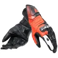 Dainese Carbon 4 Long Motorradhandschuhe, schwarz-weiss-rot, Größe S