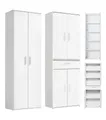 mokebo Schrank-Set Die Allzweckwaffe, (2er-Set), Stauraum-Set aus Aktenschrank & Mehrzweckschrank in Weiß