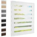 Doppelrollo Doppelrollo Klemmfix weiss 70x220 cm, Foxx weiß 70 cm x 220 cm