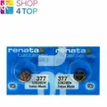 2 Renata 377 Sr626Sw Batterien Silber 1.55V Uhr Swiss Made NEW