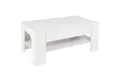 ML-DESIGN Couchtisch Sofatisch mit Schublade und Ablage, Wohnzimmertisch mit Stauraum, Moderner Holz Beistelltisch Kaffeetisch Tisch Satztisch Weiß