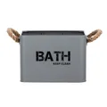 Wenko-Wenselaar GmbH & Co. KG WENKO Gara Badbox, Aufbewahrungsbox für das Badzimmer mit 4 Fächern, Maße (B x H x T): 19 x 12,5 x 13 cm, grau 23702100
