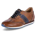 Galizio Torresi Herren Sneaker Schuhe Amalfi Sneaker Glattleder Sport Halbschuhe Uni Sneaker Amalfi braun Leder