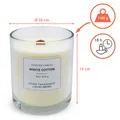 XL White Cotton Duftkerze im Glas - 2 Größen - Aroma Raum Duft Deko Kerze groß