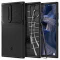 Spigen Optik Armor Hülle Kompatibel mit Samsung Galaxy S23 Ultra 5G -Schwarz
