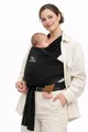 manduca Sling – elastisches Babytragetuch für Neugeborene ab 3,5 kg und Babys bis 15 kg – stabiles Tragetuch aus weichem Jersey-Strickstoff aus 100% Baumwolle (Bio) – Einheitsgröße, Farbe: black