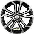 4x Dezent TA black polished 7.5x17 ET38 - LK5/114.3 ML71.6 Felge Alu