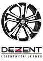 Dezent TA dark 7,5x17 5/114.3 ET38 Black/polished front