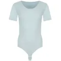 Evoni Stringbody Damen Kurzarmbody blau M(38)