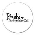 Aufkleber Danke für die schöne Zeit Herzen 10cm Sticker Danke für die schöne Zei