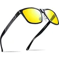Night Driving Glasses for Men Anti Glare Polarized TAC Lens Adjustable ALMG F...