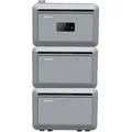 Growatt NEXA 2000 All in one Speicher(2048WH) mit 2 Erweiterungsakku, Einfache Installation, Balkonkraftwerke, IP66
