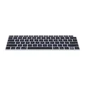 kwmobile Silikon Tastaturschutz für Apple MacBook Air 13" 2018 2019 2020 A1932 - QWERTY US Keyboard Cover Abdeckung - Schwarz