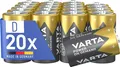 VARTA Batterien D Mono, 20 Stück, Power on Demand, Alkaline, Vorratspack, smart