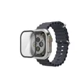 Hama Displayschutz "Super Hybrid" f Apple Watch Ultra / Ultra 2, 49mm,Montagehil
