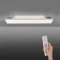 SellTec LED Panel dimmbar 120x30cm, Decken-Lampe mit indirekter Deckenbeleuchtung | Farbtemperatur mit Fernbedienung einstellbar, warmweiss - kaltweiss | Decken-Leuchte flach Wohnzimmer Küche Flur