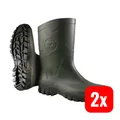 Dunlop Stiefel Gummistiefel Kurzstiefel Dee grün wasserdicht Größe 38 PVC 2 PAAR