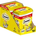 DREAMIES Katzensnacks - 2x350g - mit Käse - Traumhaft knusprige Katzen Leckerlies mit zarter Füllung - Mega Box