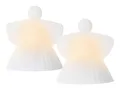 Sirius Home A/S Engelfigur (2 St), 2 LED Engel Wachs 9,2x10cm warmweiß