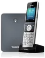 Yealink W76P DECT System (W70 Basis + W5) Schnurloses Telefon VoIP Freisprechen, für Hörgeräte kompatibel Farbdisplay Grau