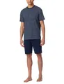 Schiesser Herren Schlafanzug kurz Rundhals - Nightwear Set