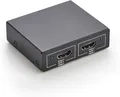 Amazon Basics HDMI-Splitter, 1 Eingang, 2 Ausgänge, 4K@30Hz für Zwei Monitore, PC, Laptops, DVD-Player, Xbox, Roku, Chromecast, mit 1m USB-Kabel USB-A auf Gleichstrom, nur Spiegelung, Schwarz