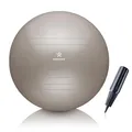 BODYMATE Gymnastikball Sitzball Trainingsball mit GRATIS E-Book inkl. Luft-Pumpe, Ball für Fitness, Yoga, Gymnastik, Core Training, für starken Rücken als Büro-Stuhl Cotton Bloom 55cm