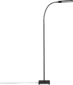 Briloner Leuchten - LED Stehleuchte, Stehlampe mit Touchfunktion, in Stufen dimmbar, Farbtemperatursteuerung, Bürolampe 8 Watt, 600 Lumen, Schwarz, 208x208x max. 1830mm (LxBxH)