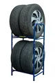 Goodyear Reifenregal für 4 Reifen, platzsparende Aufbewahrung, höhenverstellbar, 2 Ebenen, Tragkraft bis zu 120 kg