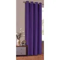 Gardinenbox Gardine, Ösen, blickdicht, Schal Matt unifarben Microsatin Micofaser-Gewebe 20405 lila 140 cm x 225 cm