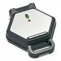 Unold 48245 Bobby Waffeleisen sechseckig für 1 Waffel(n) 700 W Schwarz/Weiß