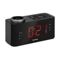DIGICLOCK 3 – UKW Projektionswecker für Schlafzimmer 180° Projektor, Zwei Wec...
