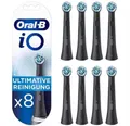 Oral-B iO Ultimative Reinigung Aufsteckbürste - Schwarz, 8er Pack