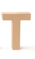 Glorex Papp-Buchstabe T 17,5 x 5,5 cm