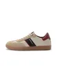 camel active Herren Low-Top Sneaker, Männer Halbschuhe,Wechselfußbett,Freizeitschuhe,Turnschuhe,Laufschuhe,schnürer,beige/blau,42 EU