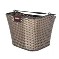 Klickfix Fahrrad Vorderradkorb Lenkerkorb Structura 35x26x25cm Bronze Geflochten