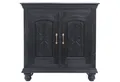 Marrakesch Orient & Mediterran Interior Kommode Vintage Möbel Sideboard Kommode aus Holz Serena Schwarz (1 St), Handarbeit